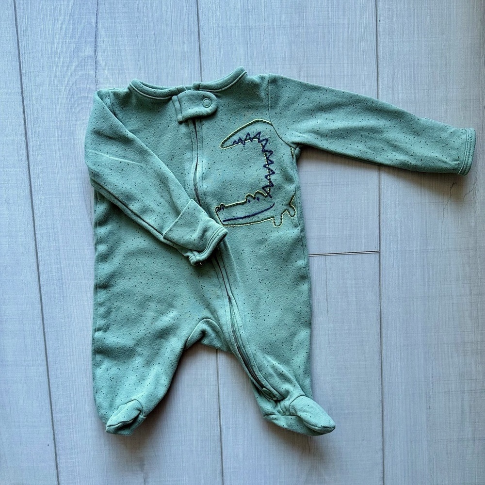 Carter’s Just One You Baby Boys Alligator Footed Pajamas - NB